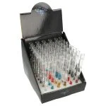 Glass Chillum for Herbs DOUBLE DIAMOND BOX 48 pcs. - Image 5